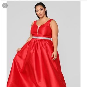Fashion Nova An Enchanted Night Maxi Dress - Red